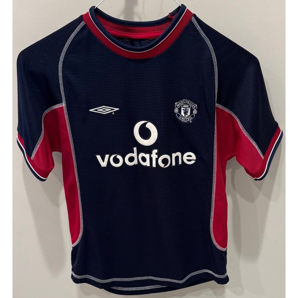 Manchester United - Umbro Soccer Jersey - Youth 128-134 cm - Vodafone Blue Red